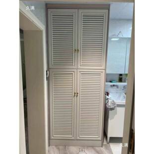 铝格合金全合屋衣柜橱柜百叶门门001庭院铝金框架栅门