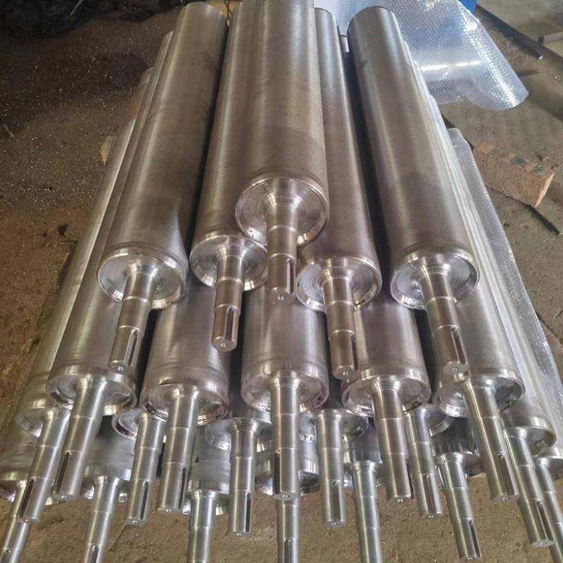 滚车制筒主从动滚输送带压花滚筒不锈钢主动372水从动滚轴流线轴