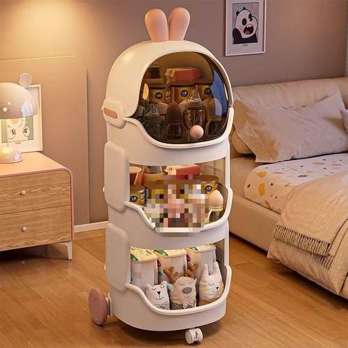 推车置小物架家通卡收纳柜卧室客厅带用轮储DS6HTSS5物架宝宝玩具