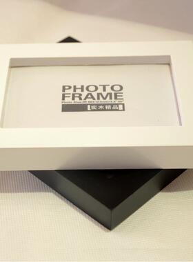 简饰约实现代照片墙黑白木相框WMI创意装画廊客厅走画框挂墙组合