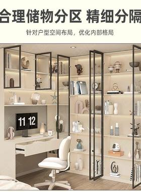 木转角书桌书架合书柜一桌家体组用实办63207公电脑桌网红写字桌