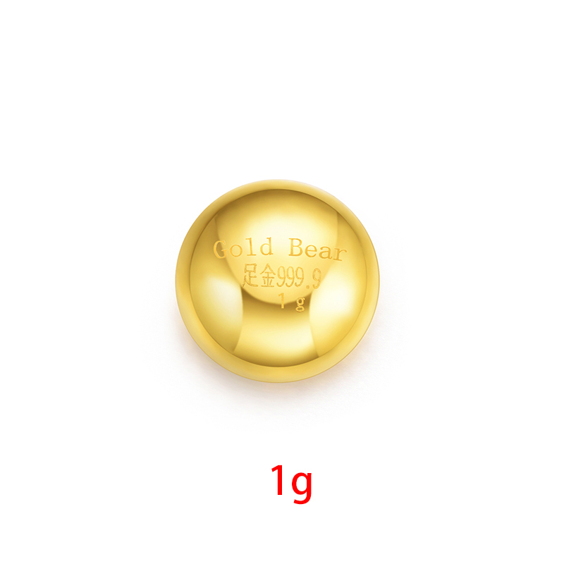 Goldbear金熊 足金9999金条金豆黄金原料