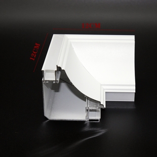 发光阴角石膏线灯LED灯带明装顶角洗墙灯免吊顶无主灯墙角线条灯