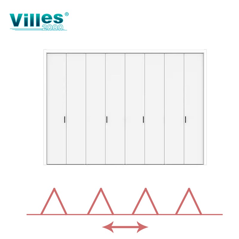 开放式衣柜折叠门五金衣柜门衣帽间门收纳壁橱门配件吊轮吊轨配件