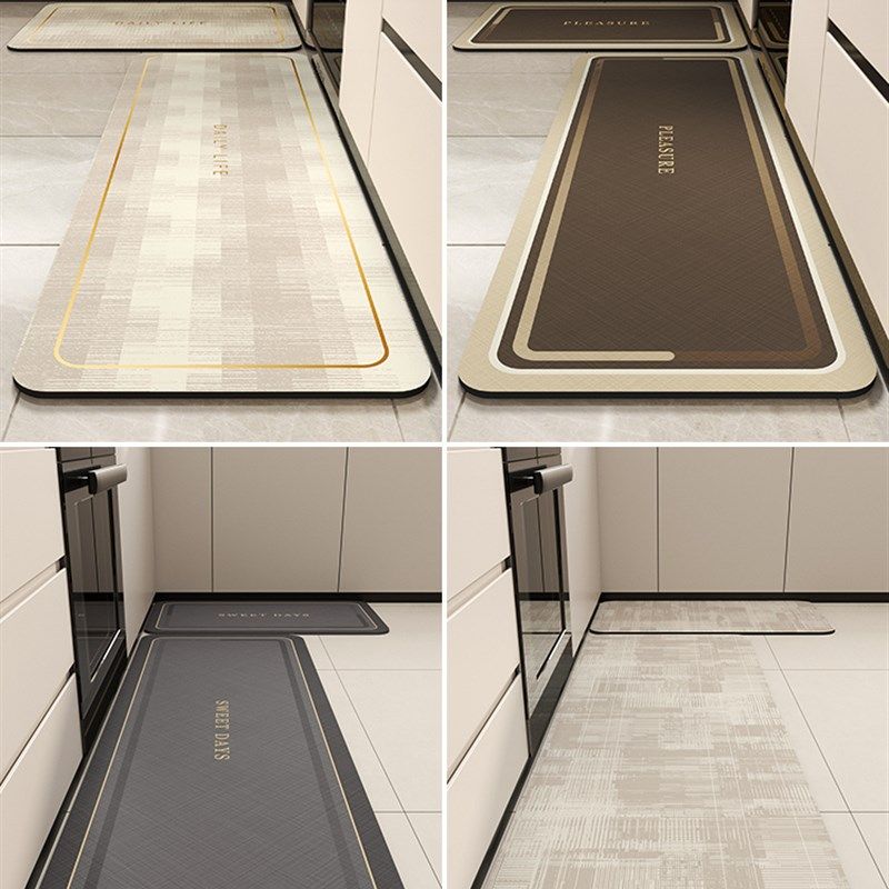 厨房地垫l形防滑防油可擦免洗软矽藻泥吸水脚垫专用防水防脏地毯,居家布艺,厨房地垫,淘宝优惠券,粉丝福利购,淘宝优惠卷