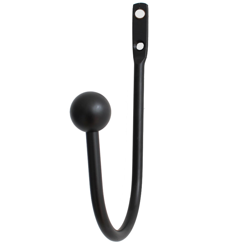 U型圆头壁挂 高档窗帘墙钩窗纱窗饰挂钩壁钩金属L型钩子装饰配件