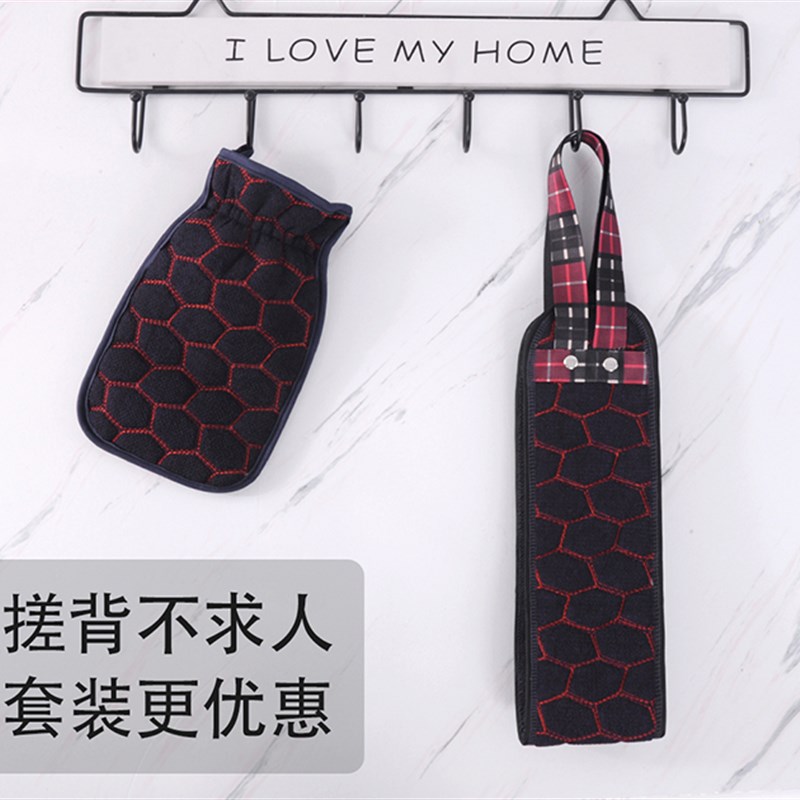 搓泥洗澡巾粗纱搓澡巾拉背条强力搓泥去污不伤肤搓背神器洗澡神器