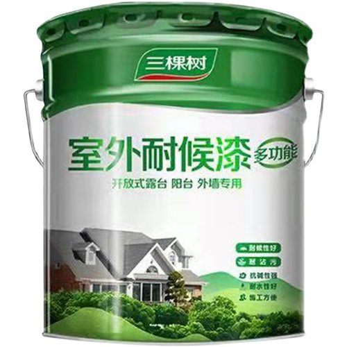 三棵树外墙漆耐候抗碱防霉乳胶漆家用自刷墙面漆防水防晒环保涂料