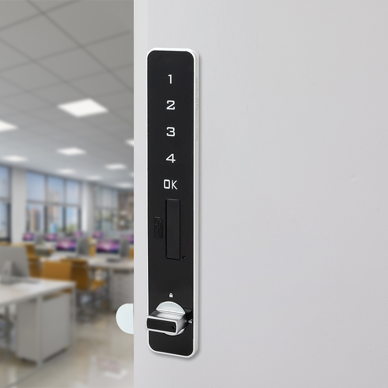 办公桌抽屉三联锁员工储物柜锁更衣柜锁文件柜抽屉密码锁家用门锁