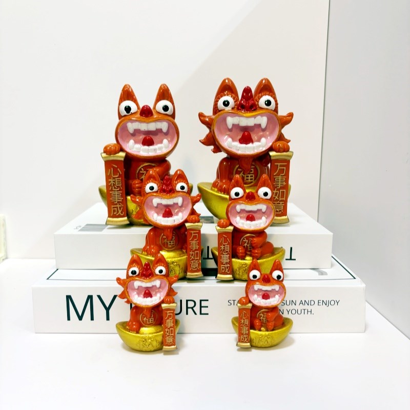 云南瓦猫摆件瓦当萌猫灵兽办公室创意云南旅游纪念品伴手礼物