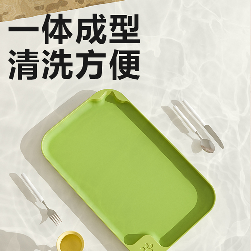宠物餐盘防水防滑耐脏防漏食大号猫咪碗垫猫碗餐具垫狗狗垫子用品