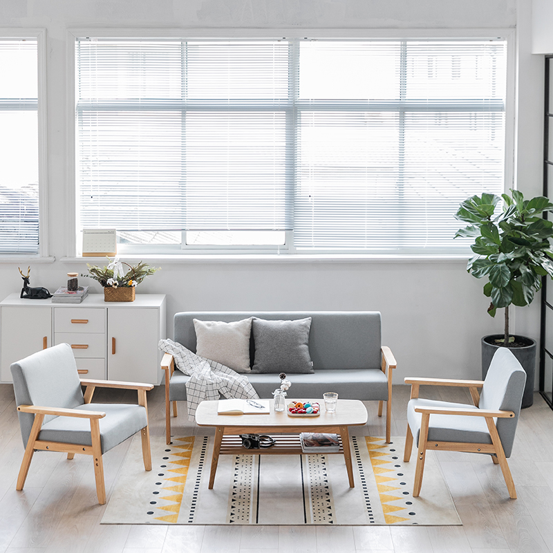 甜品奶茶店桌椅组合休息区咖啡厅卡座办公室休闲会客接待沙发简约