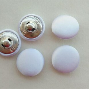 白色绸缎扣子礼服婚纱衬衣裙子袖口衣领夏装时装纽扣宝宝女士包扣