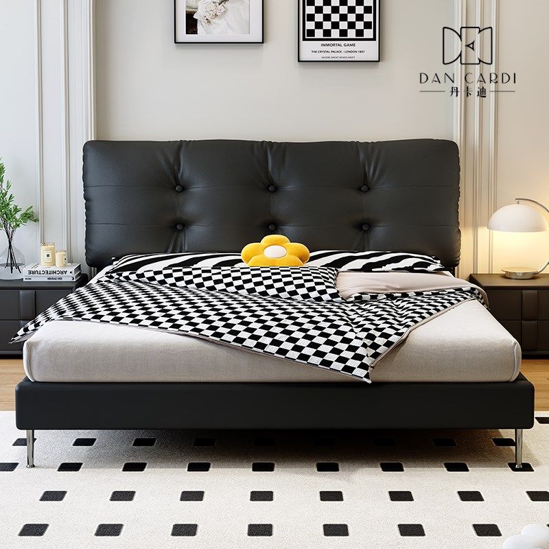 黑白简约床头靠垫软包大靠背靠枕母婴环保免洗皮榻榻米旧床改造,居家布艺,床头靠垫,淘宝优惠券,粉丝福利购,淘宝优惠卷