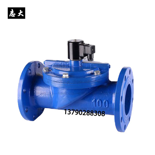 ZCS DF水用铸铁法兰电磁阀常闭DN32 40 50 65 80 100 150 200先导