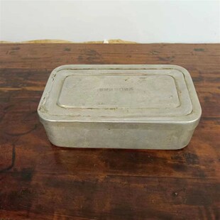 7080年代老式铝饭盒怀旧老物件食堂餐具餐盒药盒复古道具装饰摆件