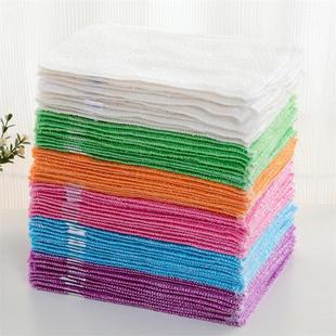 10条竹纤维洗碗布加大号家用不怕沾油污吸水去油厨房刷碗清洁抹布