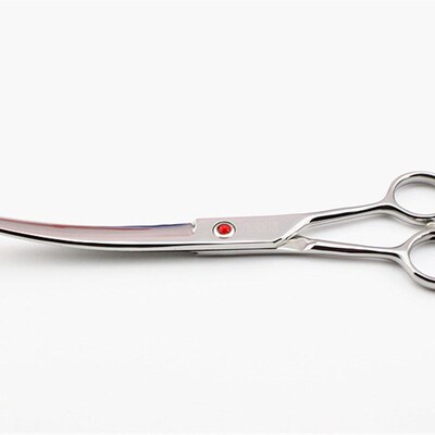 新品宠物美容打薄剪弯剪平剪剪刀 6寸7寸7.5寸8寸泰迪狗猫修毛