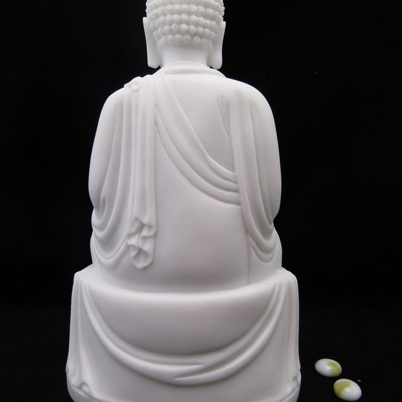 释迦牟尼如来佛祖仿汉白玉石雕人物中式摆件创意装饰造景新款上市