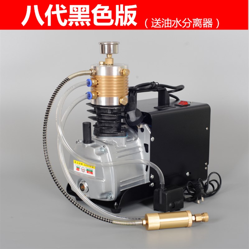 高压充气泵 电动打气机30mpa 水冷 小型单缸微型防爆压缩机40mpa