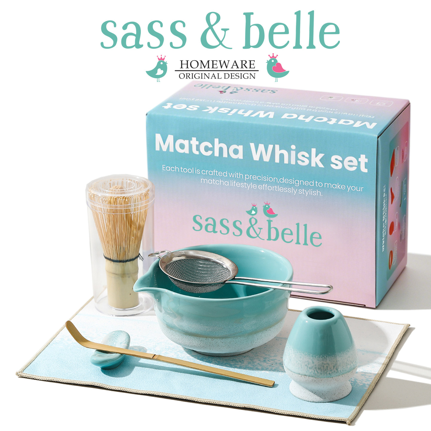 Sass&Belle陶瓷抹茶碗套装小众
