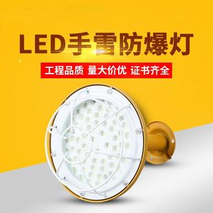 led防爆地雷灯50W100W150W隧道仓库加油站化工厂隔爆型圆形投光灯