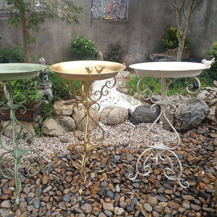 外贸爆款美式复古铁艺做旧户外单盘花架喂鸟器庭院花园杂货,农用物资,其他肥料,淘宝优惠券,粉丝福利购,淘宝优惠卷