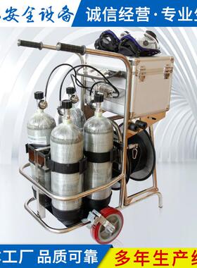 移动供气5PDZ长源推车车载24瓶长管空气呼0吸器米管带检验报告