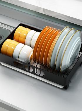 干家用水黑色厨房碗架沥放无品牌/碗碟盘收纳物架多层碗筷晾置储