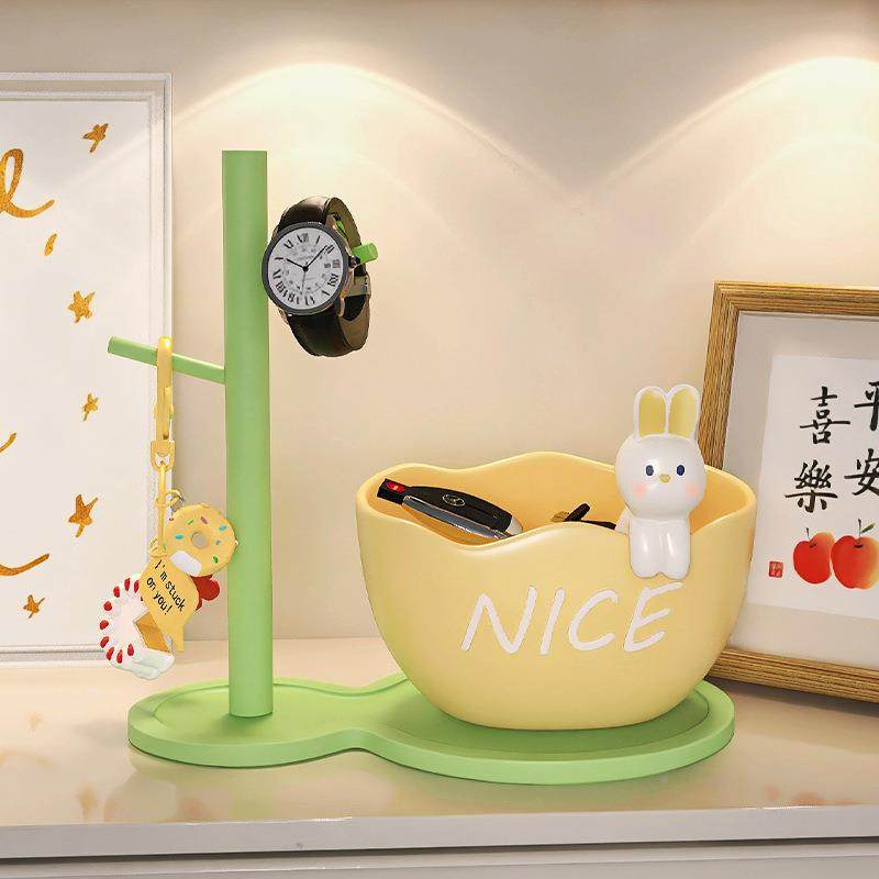 兔DF129门玄关钥匙托盘摆兔件家居装饰品入户柜客乔迁新厅居鞋柜,家居饰品,装饰摆件,淘宝优惠券,粉丝福利购,淘宝优惠卷