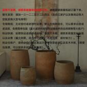 现货田园手圆柱土纯工陶摆YAL件落地大花盆复古罐民宿造景花瓶