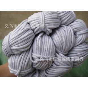 2MM棉绳BDR子包芯圆形漂白本棉线绳眼布细镜束口袋棉抽嵌绳7白00