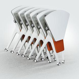 教室多课桌椅会RB 05A议叠桌折培桌简易拼接长条训桌带轮功能培训