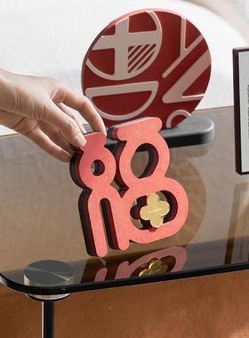 wozoo屋准桌电视柜摆件家饰面品m客厅装饰居乔迁新居礼品MAC0124