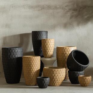 北欧水泥花盆大约口径高端奢客厅轻阳无规格台庭院落简地绿植盆栽