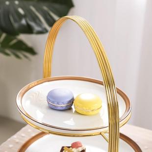 水果盘式 3层盘糖欧果托盘 果二层点心架蛋糕架多糕点盘客厅创意1