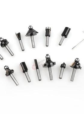 m6VIF12件m铣刀套装修边机木边工铣刀修刀圆角刀头套装