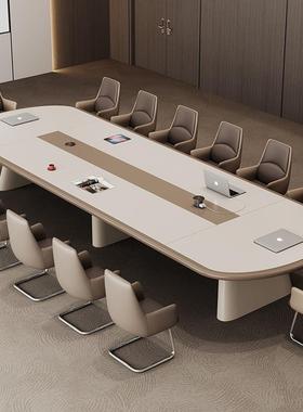 新款圆形会议桌长桌简接约代多人YS-09021会桌现会议室洽开谈桌待