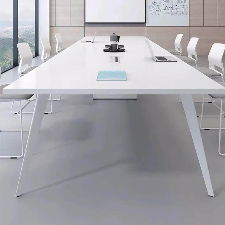 E环保会无品牌/议室长方公形白色会议桌组长条桌培训桌0办桌椅合