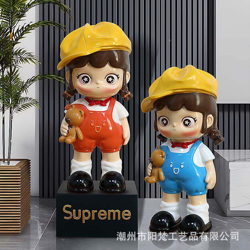 奢大落地摆件潮玩存QAT钱罐家轻高档客厅电视柜旁居装饰型品乔迁