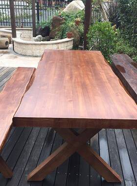 户外桌GDO椅庭院防腐阳光房台室组外餐桌子凉阳露台花园亭实木桌