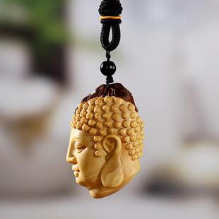 黄杨木佛魔一念之间把玩件43085手把件男士随身人木质物中式汽车