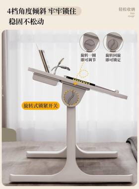 可折叠床上小桌字子学生写室桌学习地桌宿舍床上DYN书桌家用卧坐