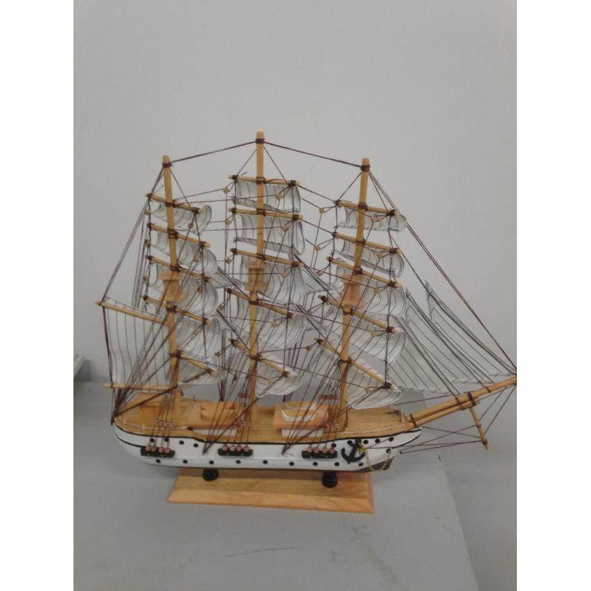 模小船摆型三桅帆船郑KJG和宝船模型帆件船摆件一帆风顺