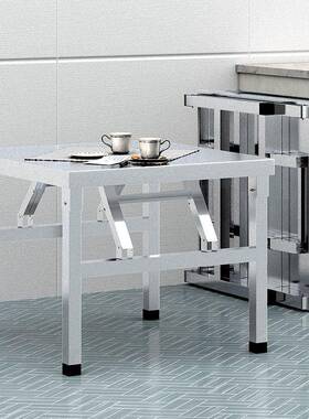 不钢叠桌商用家用方桌饭店餐桌摊夜REM市户外便携桌折子锈摆长方