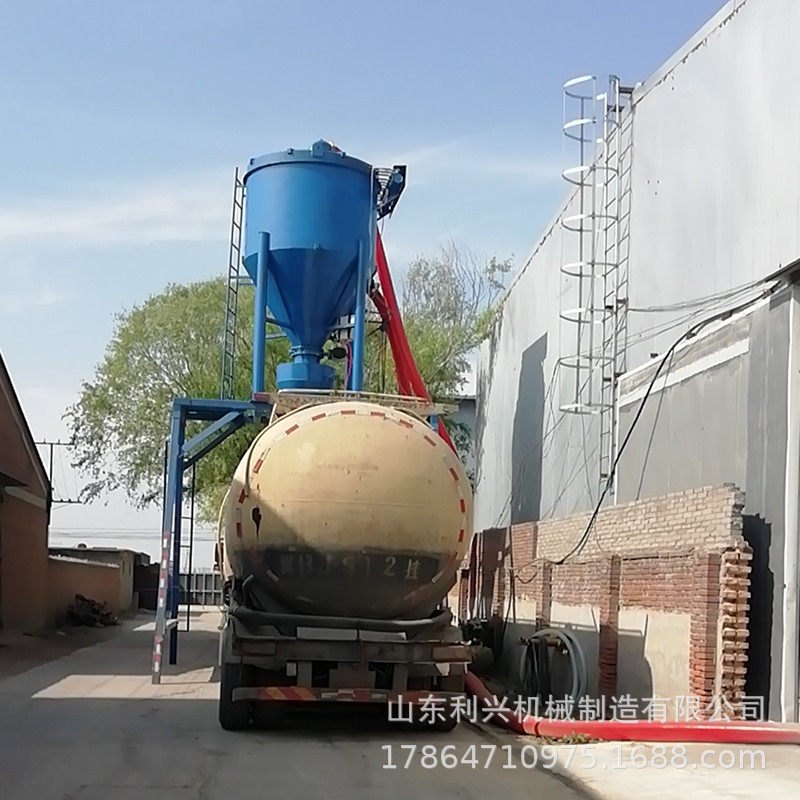 无尘粉料装车输送机矿粉出库倒料机粉料倒库石灰石粉装罐吸灰机