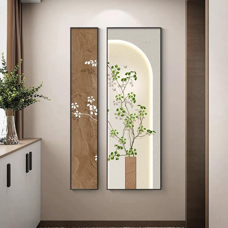现代简田玄关饰画绿色36287植物走廊过道装挂画小约清新园风高档