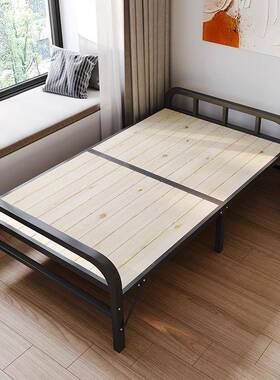 L7折用叠床1..2米单实木FS001床板家简易加固人床双人硬板陪护床1