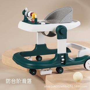 学步推行车带音乐婴儿多功能防VWQ侧车翻学女孩男宝宝可坐可起步