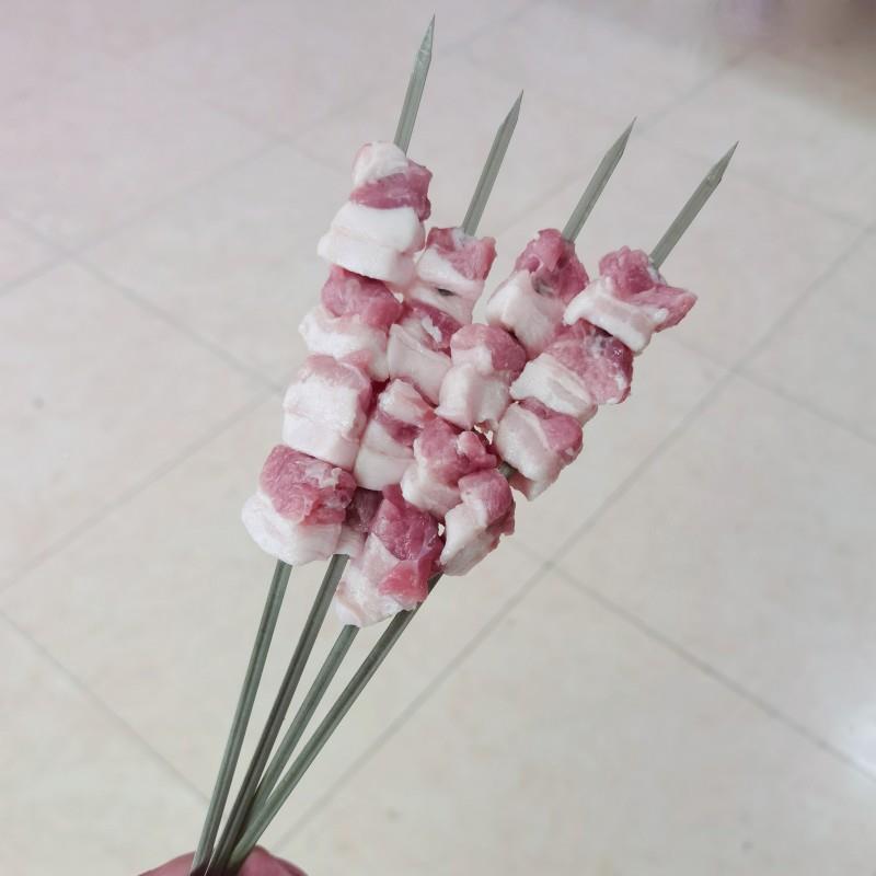 烤长签子不锈扁无品牌/钢烧签30厘米直板无螺旋羊肉串烤串烤肉家